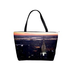 New York Manhattan Evening Dusk Classic Shoulder Handbag by Wegoenart