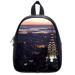 New York Manhattan Evening Dusk School Bag (small) by Wegoenart