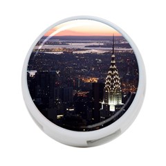 New York Manhattan Evening Dusk 4-port Usb Hub (one Side) by Wegoenart