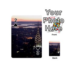 New York Manhattan Evening Dusk Playing Cards 54 (mini) by Wegoenart