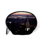 New York Manhattan Evening Dusk Accessory Pouch (Small) Back