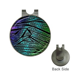 Abstract Background Rainbow Metal Hat Clips with Golf Markers