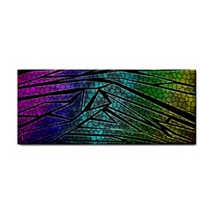 Abstract Background Rainbow Metal Hand Towel