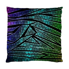 Abstract Background Rainbow Metal Standard Cushion Case (One Side)