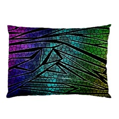 Abstract Background Rainbow Metal Pillow Case (Two Sides)