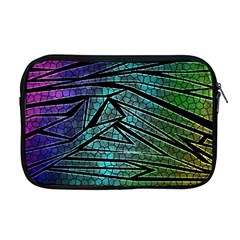 Abstract Background Rainbow Metal Apple MacBook Pro 17  Zipper Case