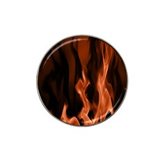 Smoke Flame Abstract Orange Red Hat Clip Ball Marker (4 Pack) by Wegoenart