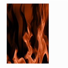 Smoke Flame Abstract Orange Red Large Garden Flag (two Sides) by Wegoenart