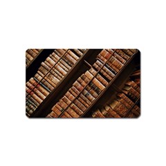 Books Bookshelf Classic Collection Magnet (name Card) by Wegoenart