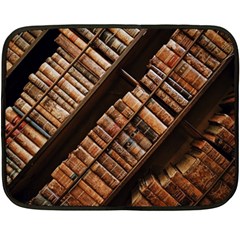 Books Bookshelf Classic Collection Fleece Blanket (mini) by Wegoenart