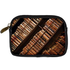 Books Bookshelf Classic Collection Digital Camera Leather Case by Wegoenart