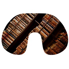 Books Bookshelf Classic Collection Travel Neck Pillows by Wegoenart