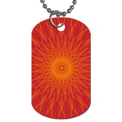 Background Rays Sun Dog Tag (one Side) by Wegoenart