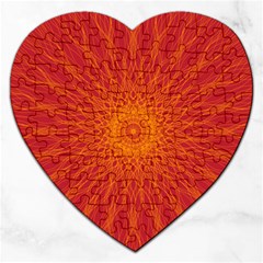 Background Rays Sun Jigsaw Puzzle (heart) by Wegoenart