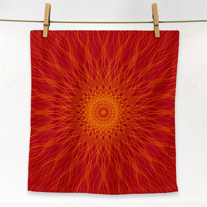 Background Rays Sun Face Towel