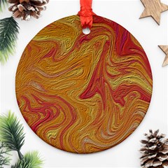 Texture Pattern Abstract Art Ornament (round) by Wegoenart