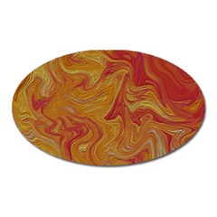 Texture Pattern Abstract Art Oval Magnet by Wegoenart