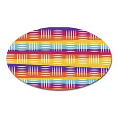 Art Background Abstract Oval Magnet by Wegoenart