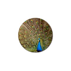 Peacock Plumage Bird Peafowl Golf Ball Marker by Wegoenart