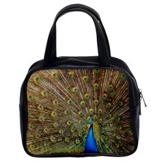 Peacock Plumage Bird Peafowl Classic Handbag (two Sides) by Wegoenart