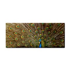 Peacock Plumage Bird Peafowl Hand Towel by Wegoenart