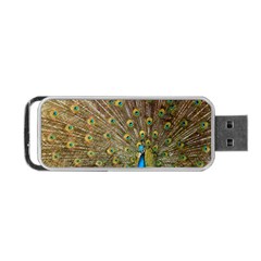 Peacock Plumage Bird Peafowl Portable Usb Flash (two Sides) by Wegoenart