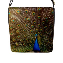 Peacock Plumage Bird Peafowl Flap Closure Messenger Bag (l) by Wegoenart