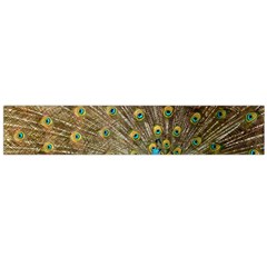 Peacock Plumage Bird Peafowl Large Flano Scarf  by Wegoenart