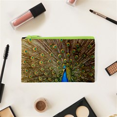 Peacock Plumage Bird Peafowl Cosmetic Bag (xs) by Wegoenart