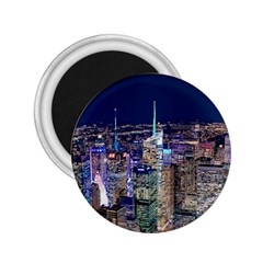 New York Manhattan Night Building 2 25  Magnets by Wegoenart