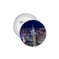 New York Manhattan Night Building 1 75  Buttons by Wegoenart