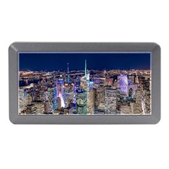 New York Manhattan Night Building Memory Card Reader (mini) by Wegoenart