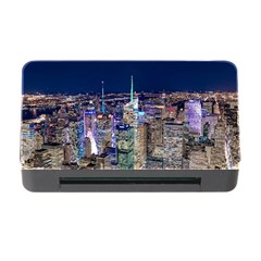 New York Manhattan Night Building Memory Card Reader With Cf by Wegoenart