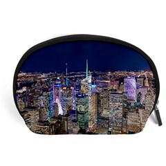 New York Manhattan Night Building Accessory Pouch (large)