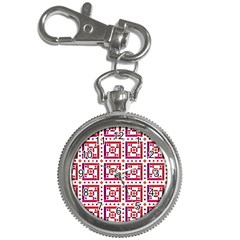 Background Abstract Square Key Chain Watches by Wegoenart