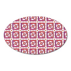 Background Abstract Square Oval Magnet by Wegoenart