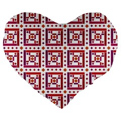 Background Abstract Square Large 19  Premium Flano Heart Shape Cushions by Wegoenart