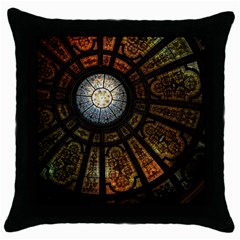 Art Ceiling Dome Pattern Throw Pillow Case (black) by Wegoenart