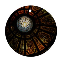 Art Ceiling Dome Pattern Round Ornament (two Sides)