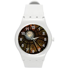 Art Ceiling Dome Pattern Round Plastic Sport Watch (m) by Wegoenart