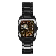 Art Ceiling Dome Pattern Stainless Steel Barrel Watch by Wegoenart