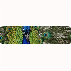 Peacock Close Up Plumage Bird Head Large Bar Mats by Wegoenart