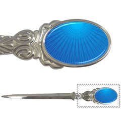 Blue Rays Background Image Letter Opener by Wegoenart