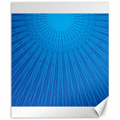 Blue Rays Background Image Canvas 8  X 10  by Wegoenart