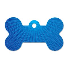 Blue Rays Background Image Dog Tag Bone (one Side) by Wegoenart