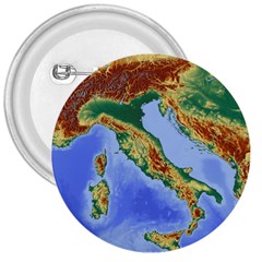 Italy Alpine Alpine Region Map 3  Buttons by Wegoenart