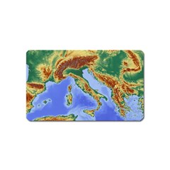 Italy Alpine Alpine Region Map Magnet (name Card)