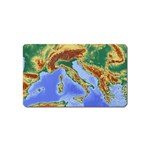 Italy Alpine Alpine Region Map Magnet (Name Card) Front