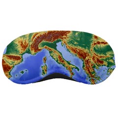 Italy Alpine Alpine Region Map Sleeping Masks by Wegoenart