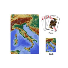 Italy Alpine Alpine Region Map Playing Cards (mini) by Wegoenart